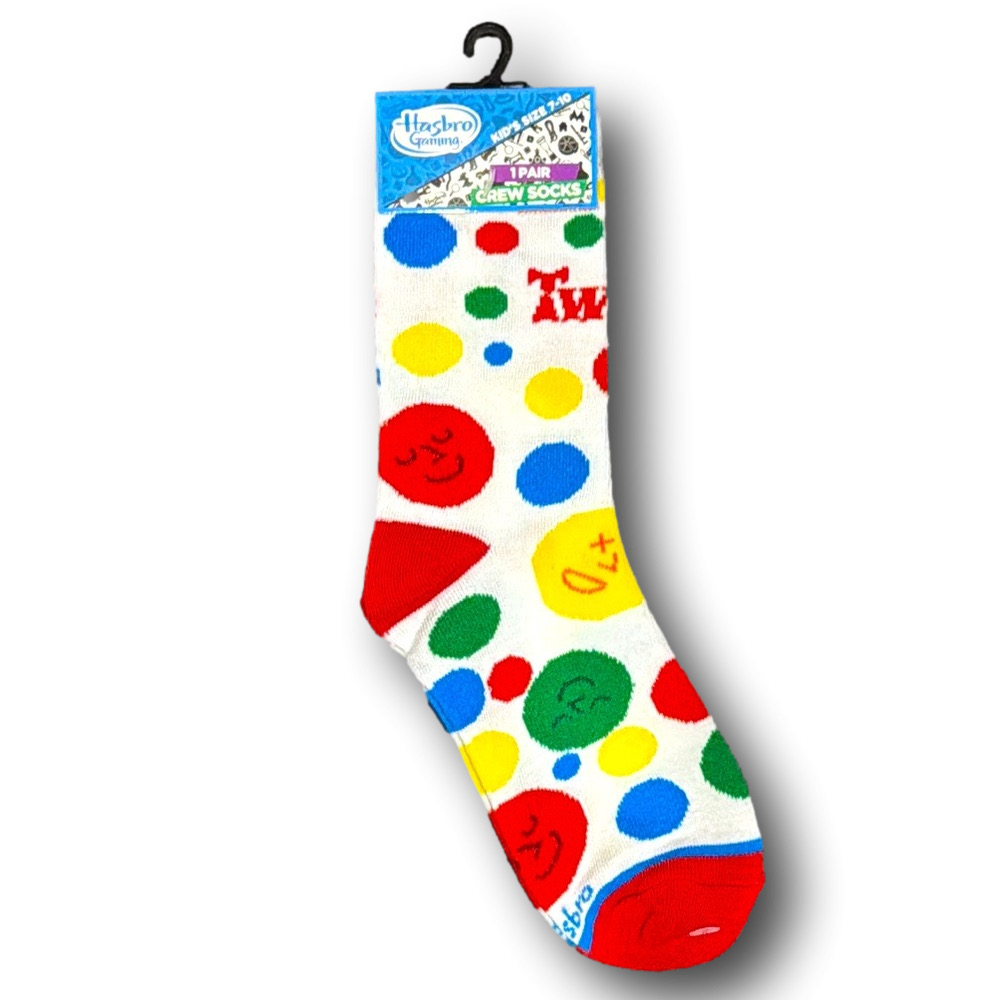Kids Twister Funny Novelty Crew Socks - NWT